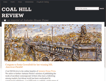 Tablet Screenshot of coalhillreview.com